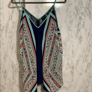 Spaghetti Strap Flowy Blouse